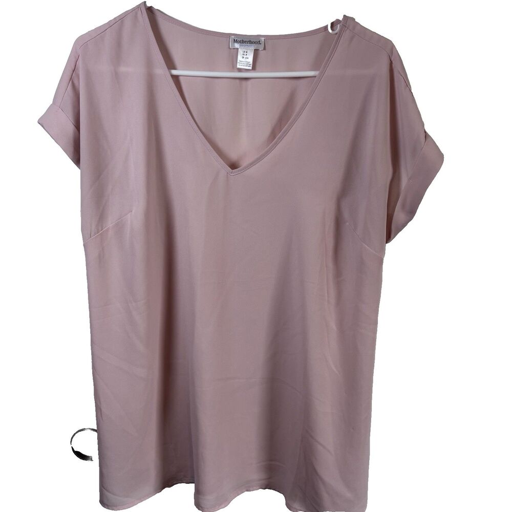 Motherhood Maternity Light Pink or Gold pink Dolman Sleeve Top size S lightweigh